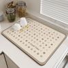 Lavabo Moderno Simple Encimera Alfombrilla Antideslizante con Drenaje Cocina Resistente a la Suciedad Alfombrilla de Mesa de Lodo Diatomeas Hogar Alfombrilla Aislante Antiescaldaduras
