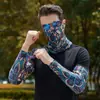 Mangas de Seda de Hielo para Hombres y Mujeres, Protección Solar para Conducir y Pescar en Verano, Mangas de Hielo, Mangas con Patrón Impreso Personalizado, Venta al por Mayor Transfronteriza