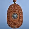 Colgante de ocho deidades patronas de sándalo antiguo indio, zodíaco de sándalo antiguo, marca Benmingfo, colgante, collar de cadena de suéter