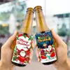 Decoração de Natal transfronteiriça adesivos para garrafas de vinho festa de feliz natal adesivos adesivos para garrafas de vinho