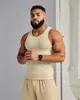 Chaleco de Hombre Americano Verano Peso Pesado Hilo Grueso Ajustado Deportes Fitness Base Chaleco Trbottomy Hombre Costa Oeste