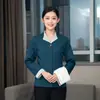 Ropa de Trabajo Limpieza Mujer Manga Larga Otoño Invierno Habitación de Huéspedes Hotel Piso Personal de Limpieza Tía Uniforme de Limpieza