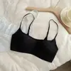 Sujetador invisible sin costuras para mujer, sujetador de media copa para pechos pequeños, sujetador push-up de cuello cuadrado, sujetador fino de verano