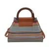 Exquisita Bolso Pequeño Súper Popular para Mujer 2026 Nuevo Diseño Colorido Bloque de Color Popular Bolso de Hombro Único Elegante Versátil Bolso Cruzado Tipo Cubo