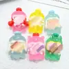Acessórios de Resina de Garrafa de Desenho Animado Luminosos Material de Decoração para DIY Cola de Creme Grampo de Cabelo Pingente Buraco Sapato Capa de Celular