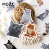 Pacote de Adesivos Cidade do Crepúsculo Série Ação Gato Diário de Gato Material DIY Adesivos Decorativos 30 Peças em 6 Designs