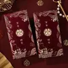 Bolsa Roja Sobres de Año Nuevo Bolsita para Dinero de la Suerte 2026 Nuevo Estilo Visita a Familiares en Año Nuevo Regalo de Fin de Año Cartera de Dinero Festival de Primavera Estampado en Caliente Nuevo Estilo Bolsa Roja de Sobres