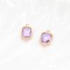 Versión coreana de Zhongxing de los nuevos accesorios de joyería DIY accesorios de vidrio de borde doble colgante material de conexión para pendientes de oro de retención de color 14k
