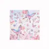 20 servilletas de papel de 20 estilos, recortes decorativos de mariposas y flores para manualidades de bricolaje, fiestas de cumpleaños, cada hoja se expande a 13 pulgadas. (Mariposas y flores)