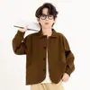 Chaqueta para niño 2026 nueva chaqueta de moda de otoño, chaqueta elegante para niños mayores, diseño infantil con un cuello de solapa moderno