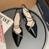 Sandalias de moda para mujer, estilo de hada, nueva colección de verano 2026, punta cerrada, tacón grueso, tacones altos con pedrería, perfectos para combinar con vestidos