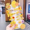Clipe de cabelo de silicone das crianças Internet cartão de cabelo vermelho novo bebê bonito quebrado clipe de cabelo coreano princesa arco-íris flor headwear