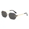Gafas de Sol Polarizadas sin Marco para Hombres y Mujeres, Protección UV, Ciclismo, Conducir, Gafas de Sol a la Moda