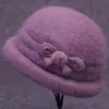 Chapéu de inverno para mulheres de meia-idade e idosas, quente e resistente ao frio, com forro de fleece e espessado, chapéu de algodão