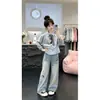Conjunto de Ropa de Otoño para Niñas, Elegante y a la Moda, Nuevo Modelo 2026, Sudadera Dos en Uno Súper Linda y Jeans para Niñas Mayores
