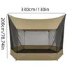 Tienda de campaña con dosel de malla para exteriores para acampar, picnic, tienda de doble propósito, transpirable, a prueba de viento y mosquitos