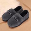 Mocasines para Mujer con Forro de Lana, Nuevo Modelo 2026, sin Cordones, para Exteriores, Cálidos, Suela Suave, Zapatos de Algodón Peludos de Suela Gruesa para Otoño e Invierno de Mamá