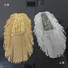 Adorno de Hombro de Moda de Lujo con Pedrería Completa Borla Metálica Hombrera Broche Decoración de Hombro Personalizada para Hombres Mujeres Accesorios para Vestidos DIY