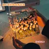 Kit de Artesanato DIY Cubo Mágico Tulipa Luminária de Noite Mar de Flores Rosa - Um presente atencioso para sua namorada ou melhor amiga, fornecido pela fábrica