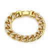 Acessórios europeus e americanos nova amazon nova pulseira cubana de diamante personalidade pulseira masculina joias de comércio exterior