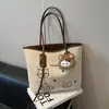 Bolsa Versátil de Grande Capacidade para Outono e Inverno para Mulheres 2025 Nova Bolsa de Ombro Casual de Alta Qualidade Bolsa Tote Texturizada para o Dia a Dia Transfronteiriça