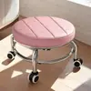 Soporte de Metal con Ruedas, Taburete de Metal, Silla Sofá Pequeña Plegable para el Hogar, Silla para Lavar Pies, Venta al por Mayor Cadena de Suministro de Fábrica