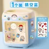 Porta-Canetas Caixa de Armazenamento de Grande Capacidade Papelaria de Mesa para Aluno do Ensino Fundamental Caixa de Canetas para Meninas Criativo Multifuncional Porta-Canetas Cofrinho Ins
