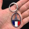 Francia Italia Reino Unido Estados Unidos Dubái Egipto llavero de metal boutique de comercio exterior llavero sólido