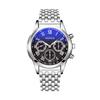 271 Reloj de Pareja Banda de Acero TikTok para Hombres y Mujeres Estudiantes Luminoso Negocio Luz Azul Resistente al Agua Reloj para Hombre Reloj para Hombre Reloj de Pulsera