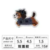 Venta directa del fabricante de parches de cachorros, parches bordados de alta calidad para máquinas de bordar, bordado plano con adhesivo de doble cara, parches lindos de dibujos animados