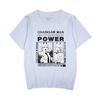 Anime Japonés Chainsaw Man Dibujo Animado Algodón Puro Unisex Talla Europea Camiseta Estampada Top