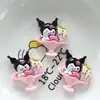 Lindo postre brillante Sanrio pegamento de crema para manualidades funda para teléfono móvil pasador de pelo para coche eléctrico accesorios de joyería de resina al por mayor
