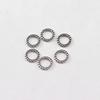 Collar transfronterizo europeo y americano conector anillo repujado geométrico corona de cáñamo DIY hecho a mano repujado retorcido accesorios de anillo cerrado