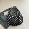 Série de Bolinhas Estilo Coreano 2026 Bolsa de Tecido com Toque Relaxado Bolsa de Ombro Bolsa de Compras Exquisita para Meninas Bolsa de Braço Suave
