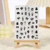 En stock Arte para Uñas Rosa Arte para Uñas Estilo Diablo Arte para Uñas Estilo Japonés con Calcomanías Adhesivas Pegatinas para Uñas Exquisitas Pegatinas para Uñas