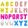 Versión Americana Delgados 16 Pulgadas Inglés A-Z Globos de Letras Pequeñas para Cumpleaños, Boda y Decoración de Habitaciones Globos de Papel de Aluminio Venta al por Mayor