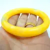 Pulsera de jade de imitación de fábrica, pulsera de vidrio, pulsera de jade de barra redonda de jade amarillo leche, pulsera de jade de 10 yuanes