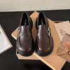 Mocasines de estilo británico con suela gruesa, nueva colección otoño 2026, versátiles y elegantes, perfectos para un look casual y preppy, diseño fácil de poner y con tacón grueso