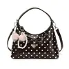 Bolsos Populares para Mujer 2026 Otoño Elegante Nueva Moda Lunares Lazo Bolso de Hombro Único Bolso Cruzado