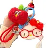 Llavero de Peluche Hello Kitty de Moda Gafas DIY Miu Accesorio Colgante Encanto Exquisita para Bolso