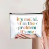 Bolsa de Cosméticos com Zíper Estampada Mais Vendida da Amazon Bolsa de Higiene Pessoal Feminina de Mão Estojo Simples e Moderno de Lona Bolsa de Armazenamento