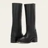 2025 Nuevas Botas Romanas Retro Botas de Caña Alta Botas Vaqueras Botas de Exportación Amazon Tallas Grandes 40-48