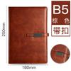 Caderno de Negócios com Fivela, Capa Espessa em Couro Sintético, Diário B5, Material de Escritório, Bloco de Notas A5, Planejador, Diário