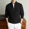 Suéter Abrigo de Punto con Cuello Alto y Cremallera para Hombre Europeo y Americano Ropa de Abrigo para Hombre Cárdigan de Punto Ropa para Hombre Transfronterizo 2026 Invierno Nuevo