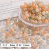 La primavera se acerca Jade Roto Sentido Gradiente Vidrio Vidrio Cuentas Redondas Hecho a Mano DIY Pulsera Collar Joyería para Orejas Cuentas