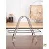 Estante de Acero Inoxidable para Tabla de Cortar, Soporte para Tapa de Olla, Estante de Almacenamiento para Encimera de Cocina Doméstica para Tablas de Cortar y Tapas