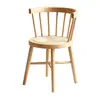 Silla de sol, silla de comedor de ratán de madera maciza nórdica, diseño de madera natural estilo japonés, adecuada para apartamentos pequeños, balcón de casa, silla de ocio moderna con respaldo