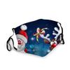 Carnaval Navidad Moda Infantil Impresión 3D Para Hombre y Mujer Infantil Estampado Colgante de Oreja Protector Solar A Prueba de Polvo Máscara Anti-saliva