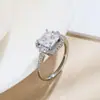 Deseo Amazon ebay explosiones moda anillo de circón para damas plata chapada en oro de 18K joyería al por mayor