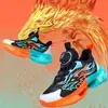 Tênis Esportivo Infantil Respirável de Malha 2025 Novo Outono Sapatos de Estudante para Meninos Tênis de Basquete de Couro Tênis de Meninos com Amortecimento